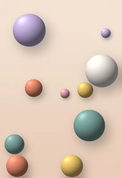 Clay Bubbles, Abstract 3D wallpaper for iPhone Duo