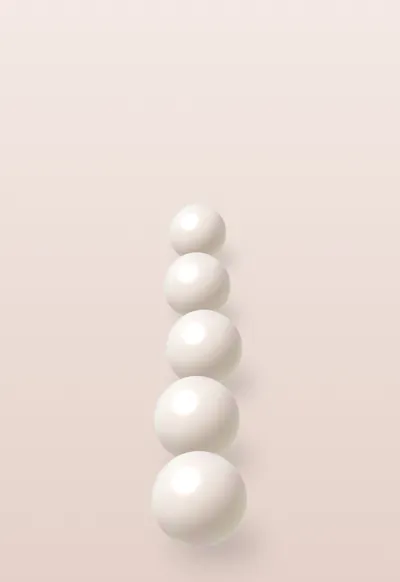 Pearl Stack, Abstract 3D wallpaper for iPhone Duo