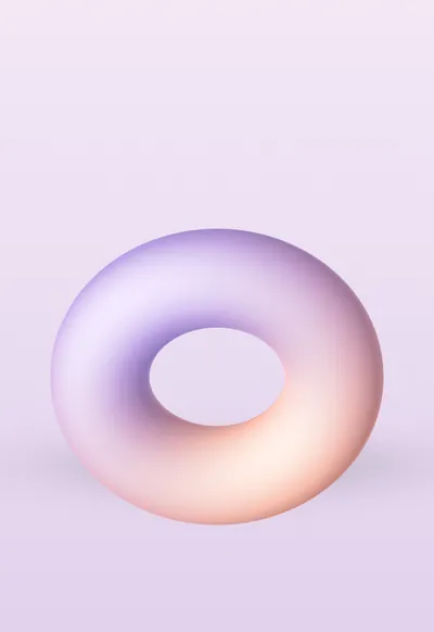 Soft Torus, Abstract 3D wallpaper for iPhone Duo