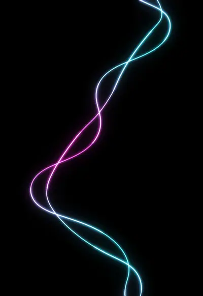 Neon Thread, AMOLED Dark wallpaper for iPhone Duo