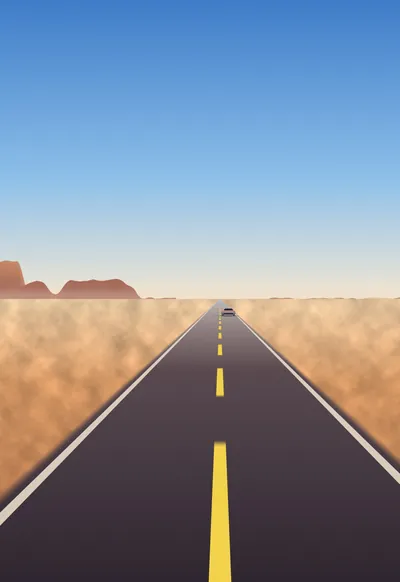 Desert Straight, Cars wallpaper for iPhone Duo