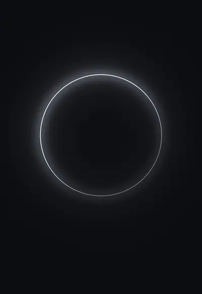 Graphite Halo, Minimal wallpaper for iPhone Duo