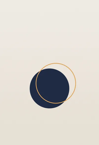 Offset Circle, Minimal wallpaper for iPhone Duo