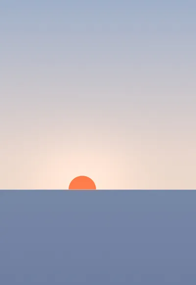 Thin Sun, Minimal wallpaper for iPhone Duo