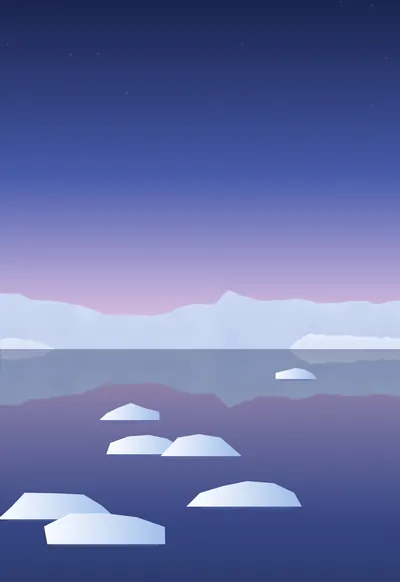 Glacier Blue Hour, Nano-Texture Tuned wallpaper for iPhone Duo