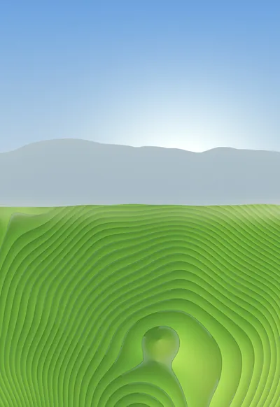 Terraced Hills, Nano-Texture Tuned wallpaper for iPhone Duo