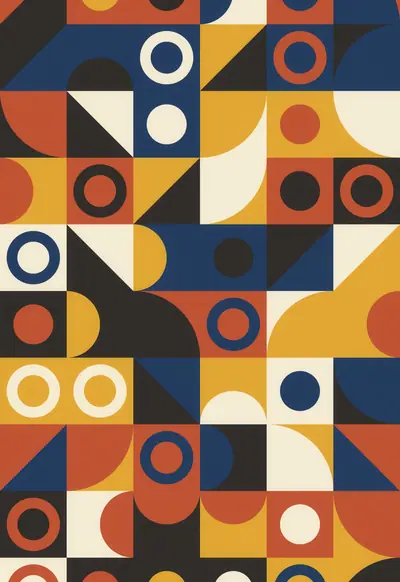 Bauhaus Grid, Patterns wallpaper for iPhone Duo