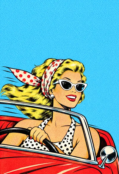 Top Down, Pop Art wallpaper for iPhone Duo