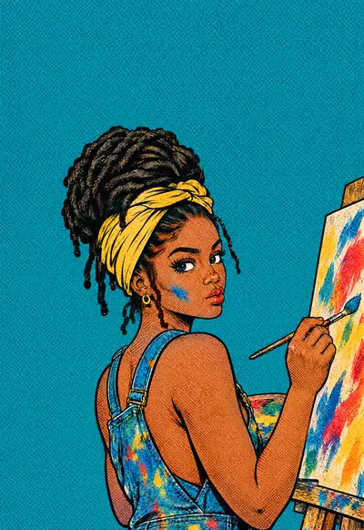 Masterpiece, Pop Art wallpaper for iPhone Duo