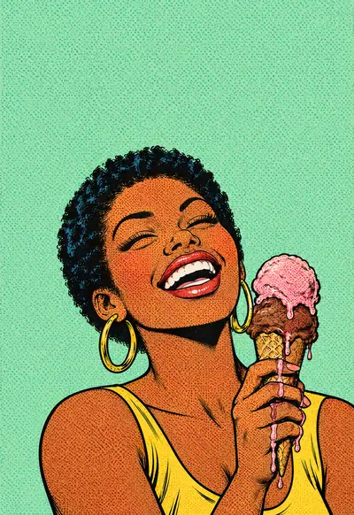 Two Scoops, Pop Art wallpaper for iPhone Duo