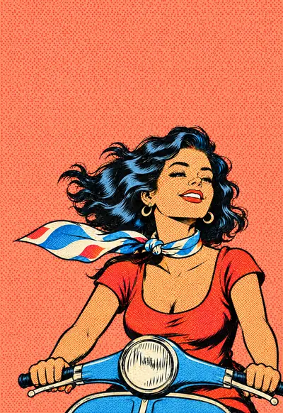 Ciao Traffic, Pop Art wallpaper for iPhone Duo