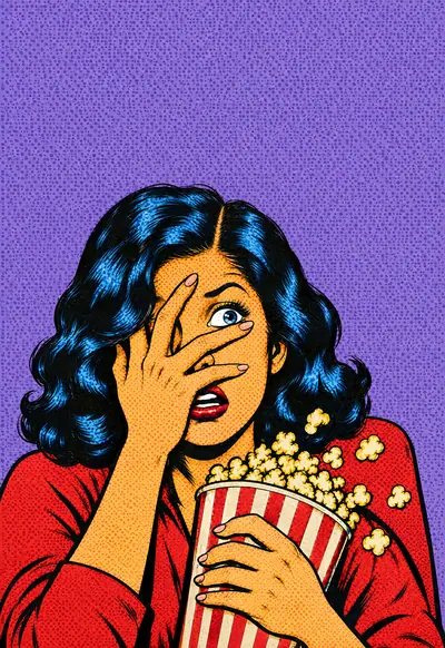Dont Open That Door, Pop Art wallpaper for iPhone Duo