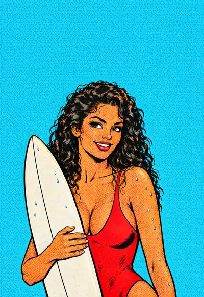 Wave Check, Pop Art wallpaper for iPhone Duo