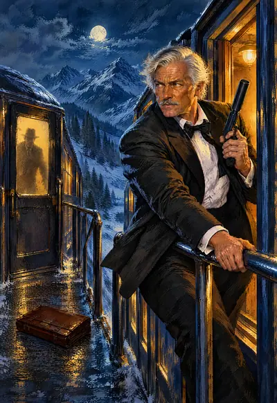 The Midnight Express Affair, Vintage Pulp wallpaper for iPhone Duo
